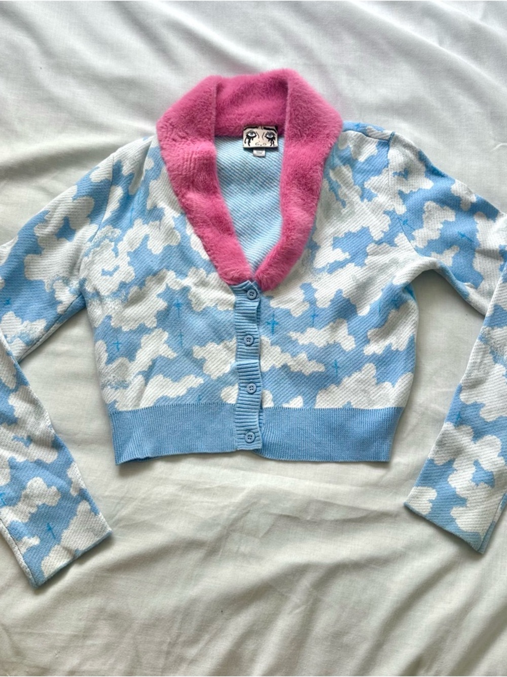 Lazy Oaf X Laura Callaghan Book Club Cloudy Cardigan 